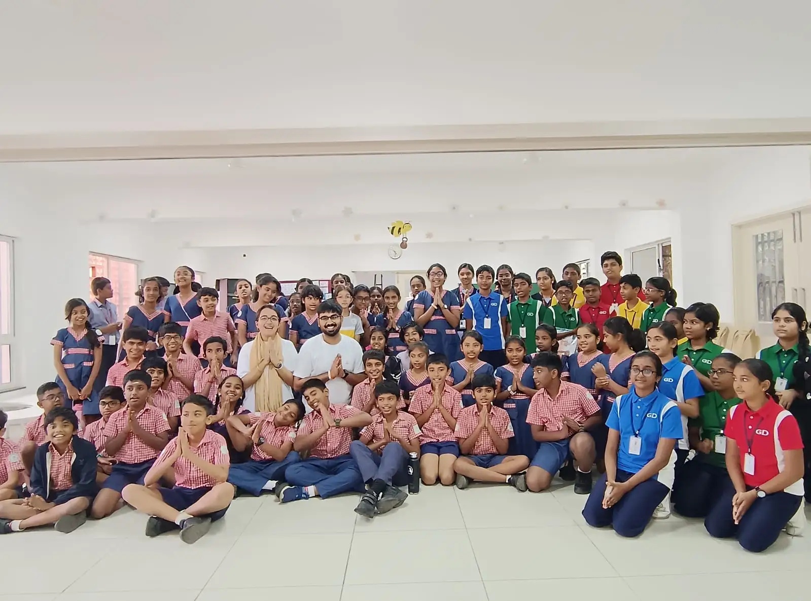 Students in traditional setting