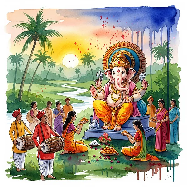 Gaṇeśa Caturthī - Śrī Gaṇeśa visits our homes!