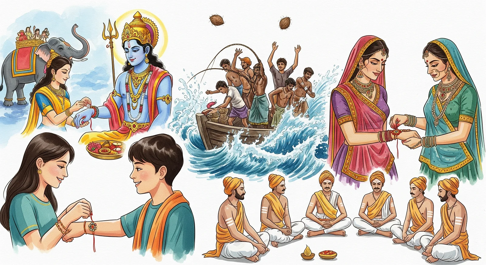 Rakṣābandhana - Sacred Thread of Love and Protection