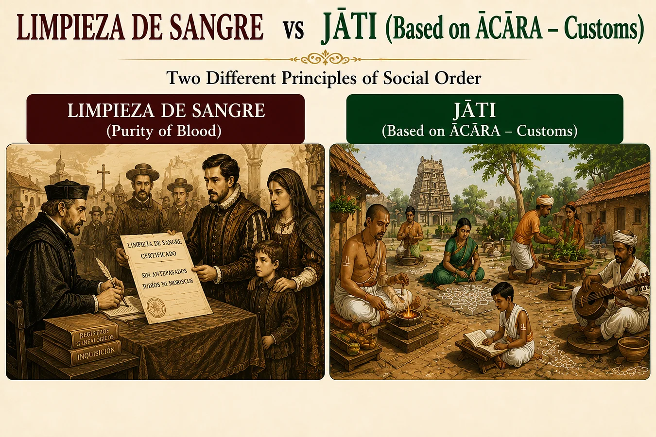 From Purity of Blood to Race: Colonial Frameworks and the Construction of Caste